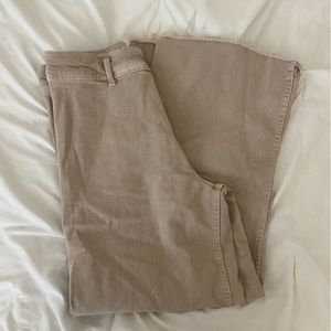Beige Zara Zw Marine Straight Jeans Size 8 (TikTok Viral!)